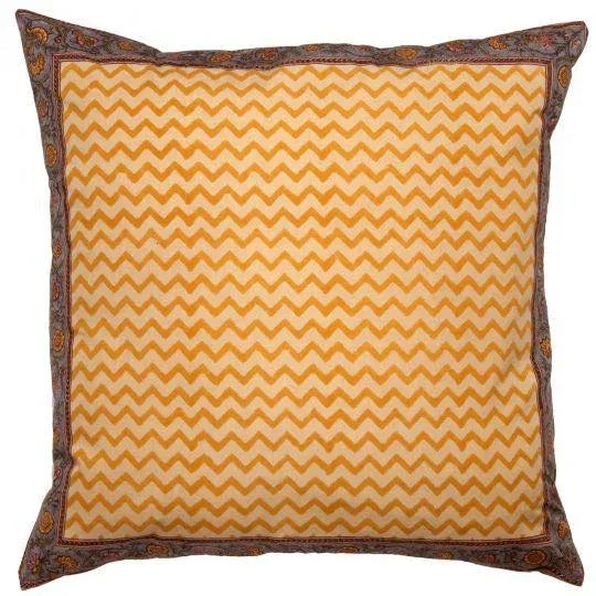 Dragonfly Reversible Mustard Yellow Euro Sham For Sale - Image 4 of 4