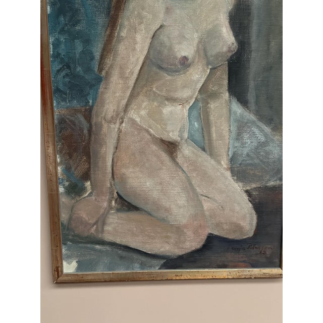 Sonja Peterson, Seated Woman, 1963, Oil on Panel For Sale - Image 13 of 14