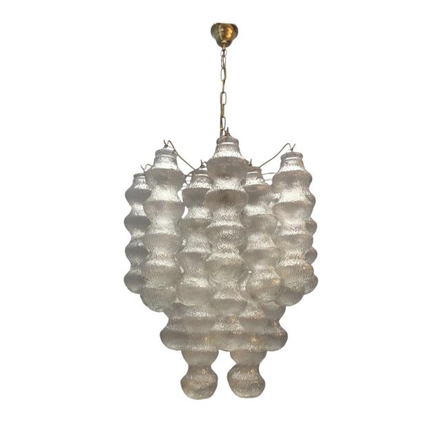 Murano Glass Bubble Chandelier, 1980s For Sale - Image 10 of 10