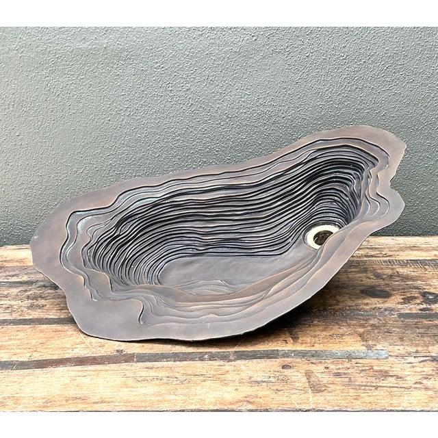 Vintage Patinated Bronze Sink For Sale - Image 4 of 12