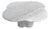 Italian Scalloped Carrara Marble Coffee Table by Gae Aulenti, 1980s For Sale