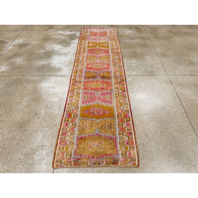 Galerie Shabab Collection Mid-20th Century Turkish Anatolian Runner For Sale - Image 4 of 10