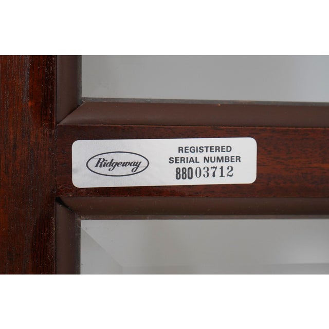 Ridgeway Gothic Walnut Tall Case Grandfather Clock For Sale - Image 17 of 18