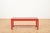 Wooden Side Table with Red Lacquer Black Glass Top, in Good conditions. Designed 1920 to 1949