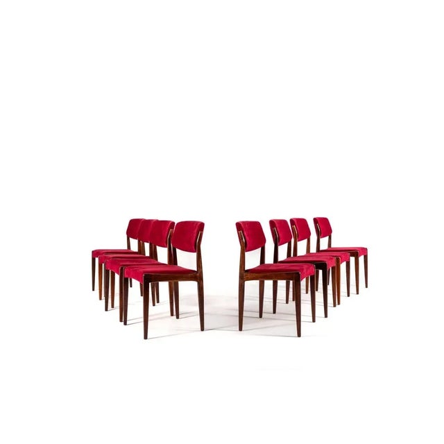 Danish Modern Rosewood Dining Chairs by H. W. Klein for Bramin, 1960s, Set of 8 For Sale - Image 13 of 13