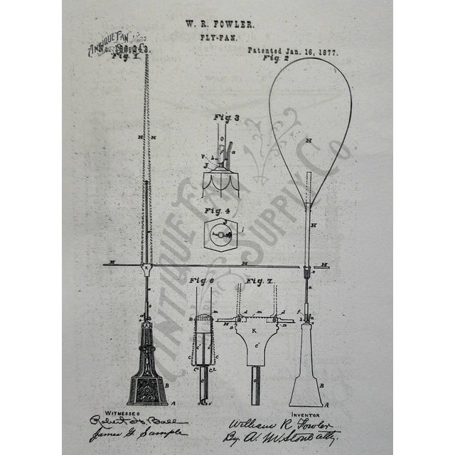 Circa 1877 W.R. Fowler Fly-Fan Clockwork Wind-Up For Sale - Image 10 of 10