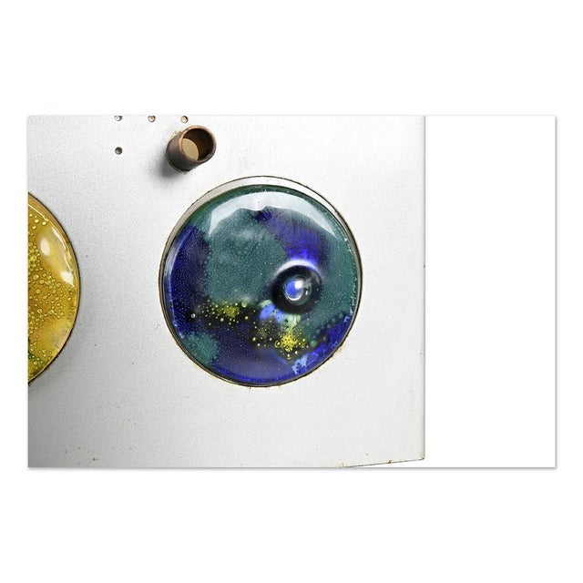 Metal Dutch Table Lamp in Glass, Copper & Metal, 1980s For Sale - Image 7 of 9