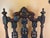 Antique Gothic Jacobean Style Carved Ornate Walnut Throne Accent Chair For Sale - Image 4 of 11