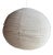 Very Large Round Pinkish Rattan and Natural Linen Pendant Light For Sale