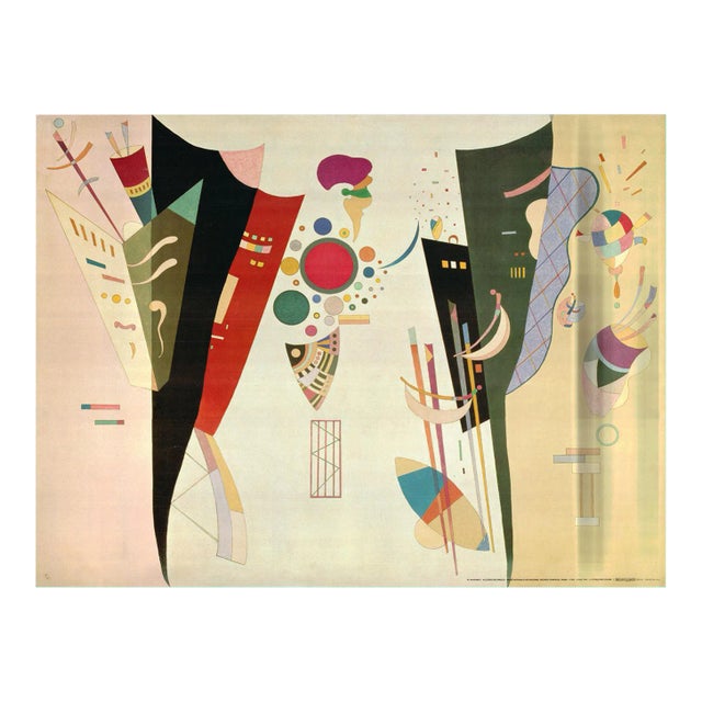 1993 Reciprocal Accords Accord Réciproque by Wassily Kandinsky Vintage Fine Art Lithography Print Poster 90s For Sale