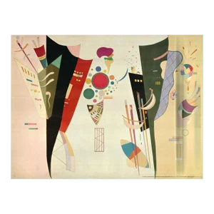 1993 Reciprocal Accords Accord Réciproque by Wassily Kandinsky Vintage Fine Art Lithography Print Poster 90s