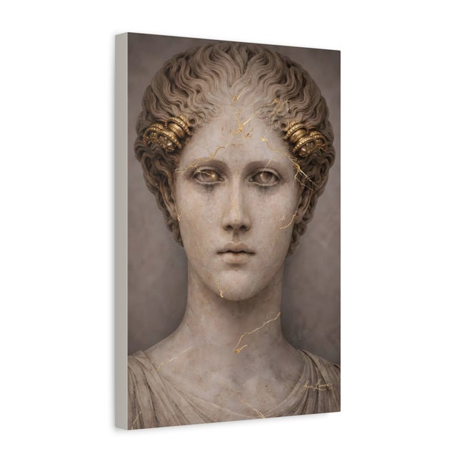 Neoclassical Atelier Aria Lumae the Athena Triptych Faces of Returning Light Fine Art Gallery Board Three Piece Set For Sale - Image 3 of 18