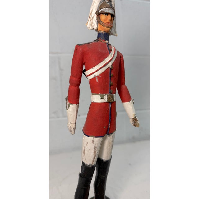 Antique 19th Century British Life Guard Troop Hand Carved Wood Sculpture Statue For Sale - Image 10 of 18