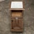 Early 20th Century Rustic Antique Neoclassical Marble Top Nightstand ~ Pedestal For Sale - Image 5 of 18