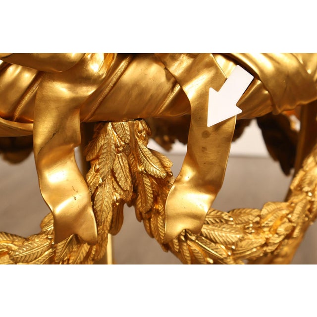 Fine Quality Bronze And Marble Louis XVI Style Gueridon Table For Sale - Image 15 of 18