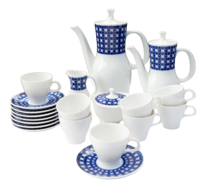 German Porcelain Coffee Set for 8 from Thomas, 1960s, Set of 20