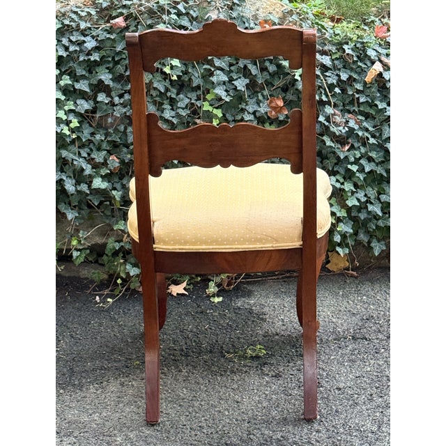 19th Century Flame Mahogany French Victorian Chairs - A Pair For Sale - Image 10 of 12