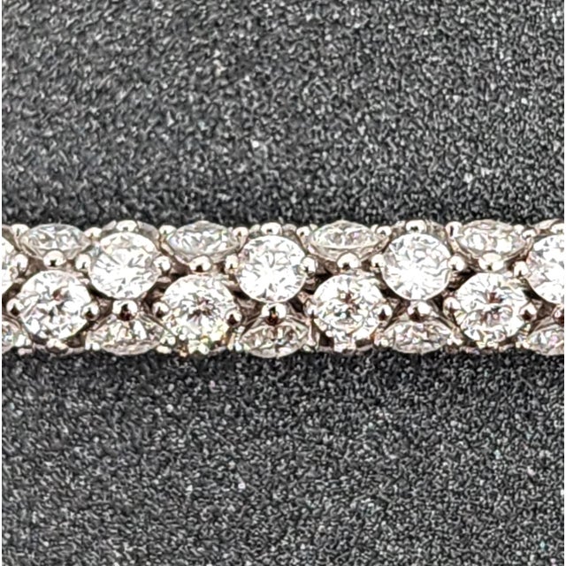Early 21st Century 7.47 Ct Diamond Eternity Bracelet For Sale - Image 5 of 8