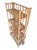 Vintage Mid-Century 4-Tier Bamboo Folding Etagere Bookshelf For Sale - Image 4 of 12
