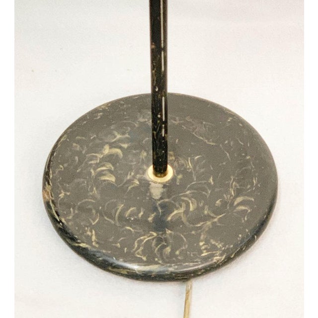 Mid-Century Italian Black Aluminum Tulip Floor Lamp with Gold Finishes, 1970s For Sale - Image 13 of 14