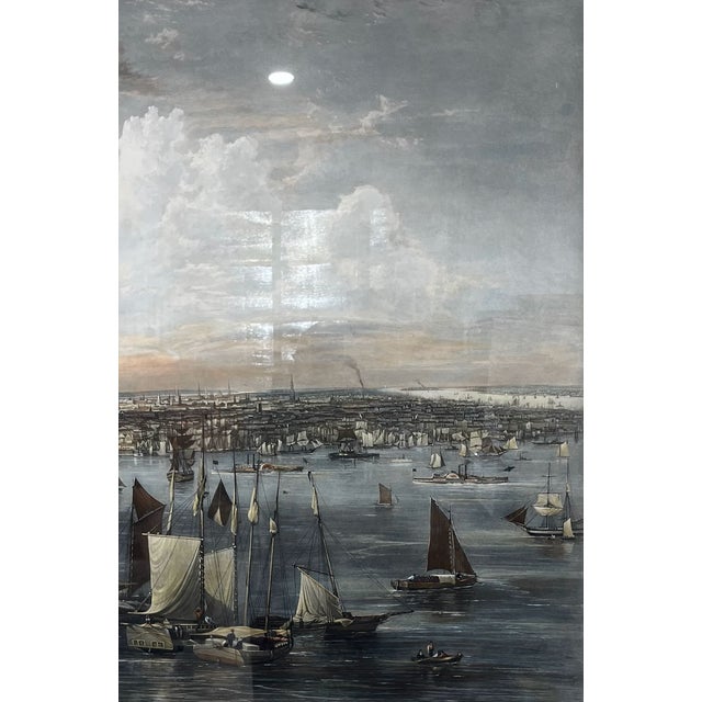 Mid 19th Century New York City 1855 Monumental Aquatint Jw Hill For Sale - Image 5 of 12