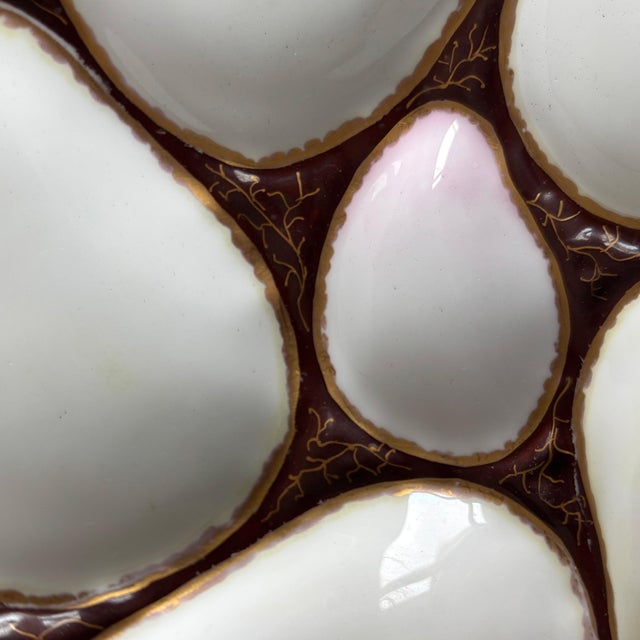 Add a refined touch to your table or display cabinet with this exquisite antique oyster plate, made in Germany circa...