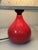 Red Vintage Mid Century Modern Red Ceramic Teardrop Table Lamp For Sale - Image 8 of 8