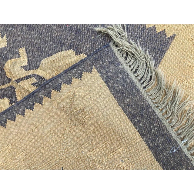 Brown Vintage Small Ethnic Tribal Rug For Sale - Image 8 of 11