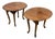 Queen Anne Style Drop-Leaf Side Tables, Pair For Sale