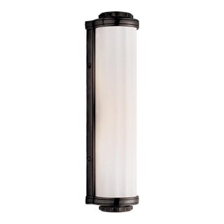Thomas O'Brien for Visual Comfort Signature Milton Road Bath Light in Bronze with White Glass For Sale