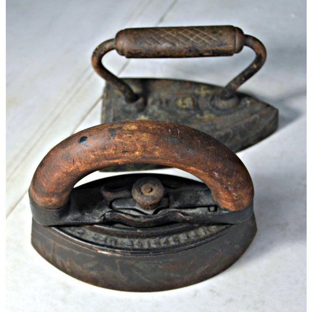 Collectible Antique Sad Irons A Pair Chairish