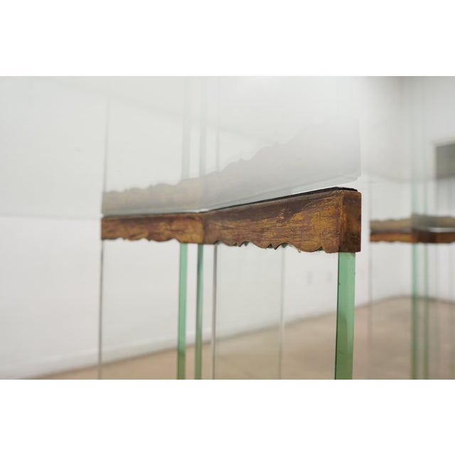 1970s Attributed to Leon Rosen Glass Dining Table For Sale - Image 16 of 18