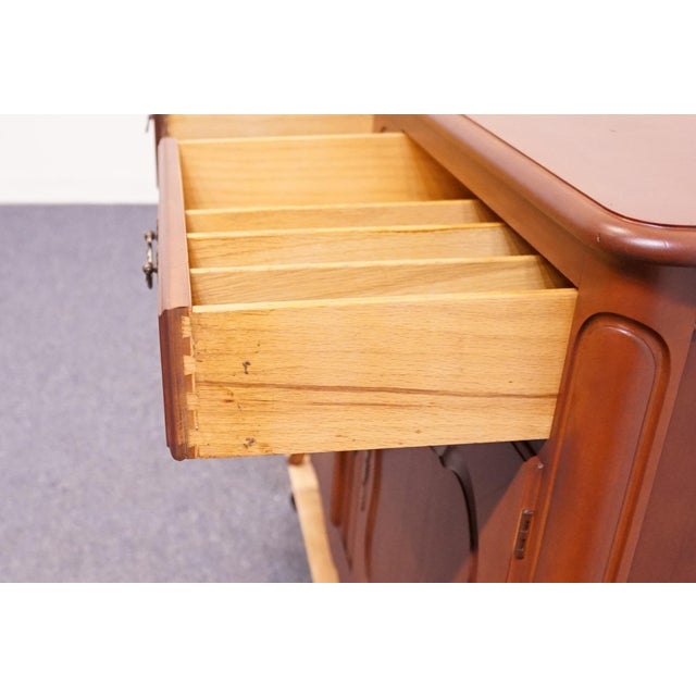 Drexel Furniture Alsace Group Solid Cherry French Provincial Style 50" Buffet 3703-3 For Sale - Image 10 of 15
