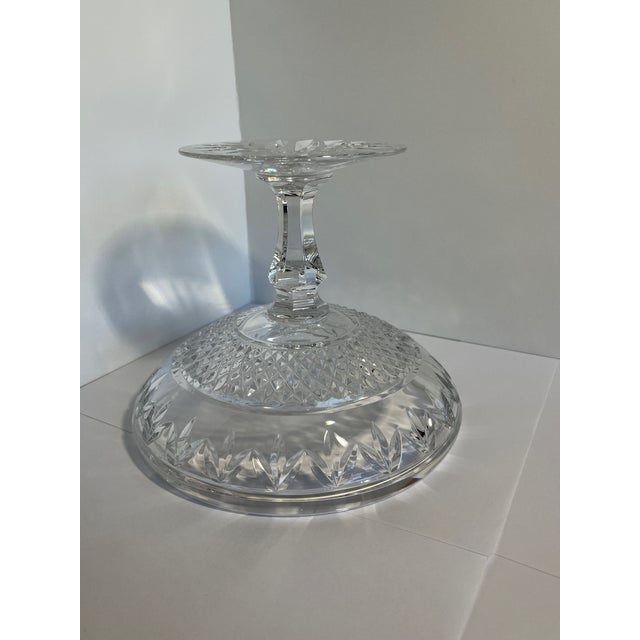 White 1990s Waterford Crystal Ballina Compote Dessert Bowl & Box #109162 Ireland. Mint For Sale - Image 8 of 12