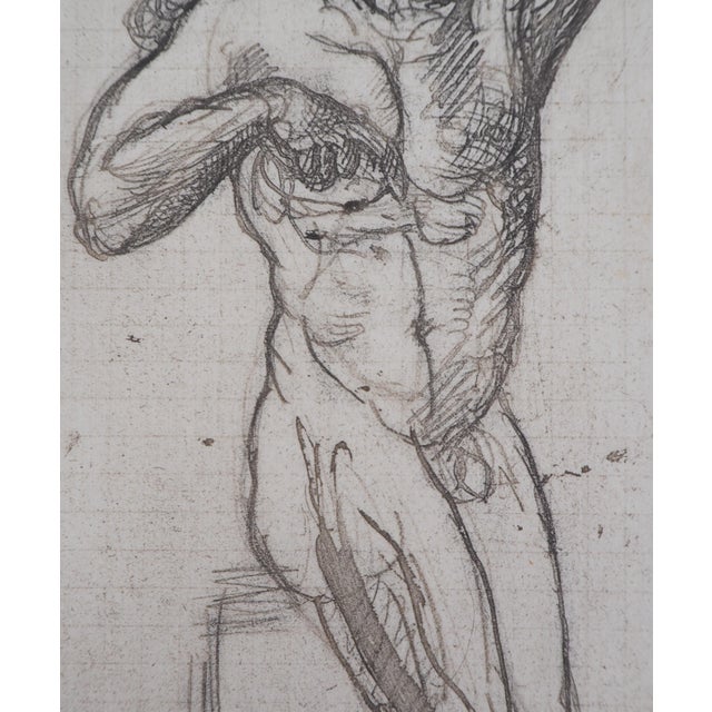 After Auguste Rodin, Naked Man, Engraving For Sale - Image 3 of 7