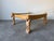 Brown Vintage Egyptian Revival Hand-Carved Wood Lion Coffee Table With Inset Glass Top For Sale - Image 8 of 12