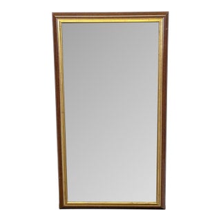 Wood Framed Wall Mirror For Sale