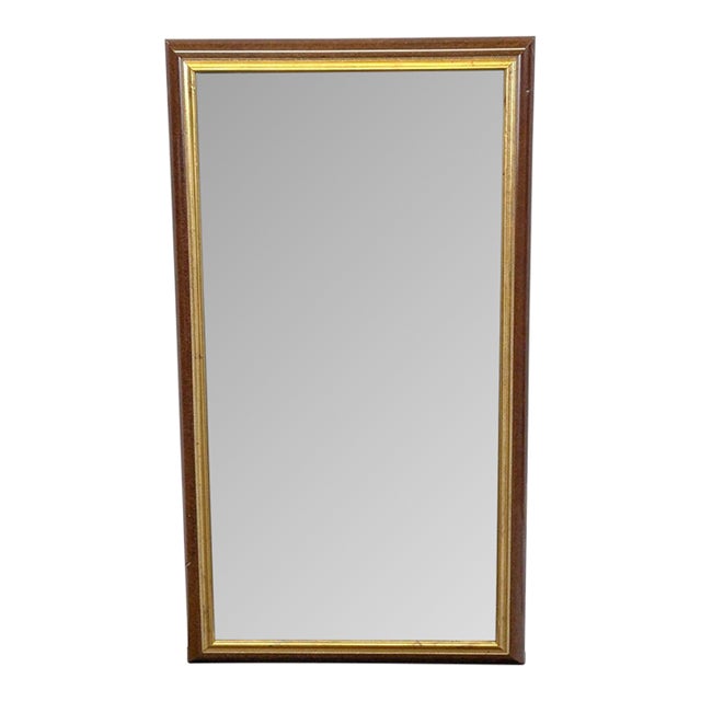 Wood Framed Wall Mirror For Sale