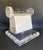 Metal Mid-Century Modern Lucite Rotating Photo Rolodex For Sale - Image 7 of 9
