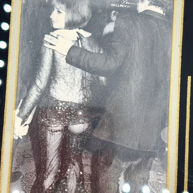 1920s Art Deco Reverse Black & Gold Painted Glass Picture Frame 4x6 For Sale - Image 4 of 5