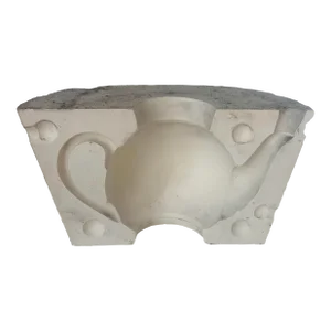 Antique English Teapot Plaster Mold, Early 20th Century