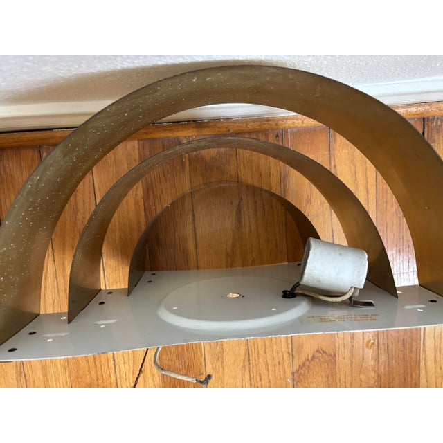 Vintage Mid Century Modern Brass Cascade Sconces - a Pair For Sale In Los Angeles - Image 6 of 12