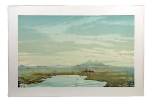 1980s Vintage Keith Rasmussen "Sunrise - Navajo Nation" Signed Art Lithograph
