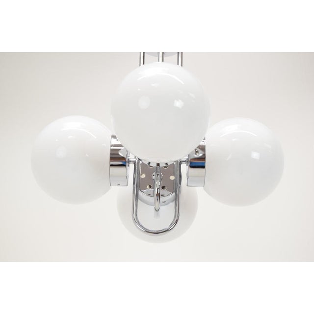 Mid-Centure Designed Chandelier attributed to Jílové Near Děčín, Czechoslovakia, 1970s For Sale - Image 4 of 14