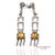 14k White Gold Diamond and Sapphire Teardrop Earrings Metal Type: 14k White Gold Total Item Weight: 11.2 Grams Length: 2.5...