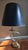 Vintage brass table lamp featuring a classic horn design. This piece combines traditional French bouillotte style with a...
