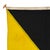 This vintage nautical signal flag is fully sewn from a blended wool cloth. Please note staining and other wear from life...