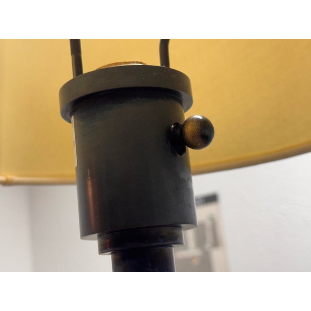 Late 20th Century Library Style Swing-Arm Floor Lamp For Sale - Image 9 of 12
