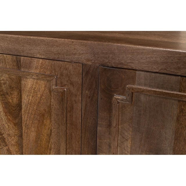Traditional Four-Door Sideboard in Walnut Tone For Sale In Raleigh - Image 6 of 11