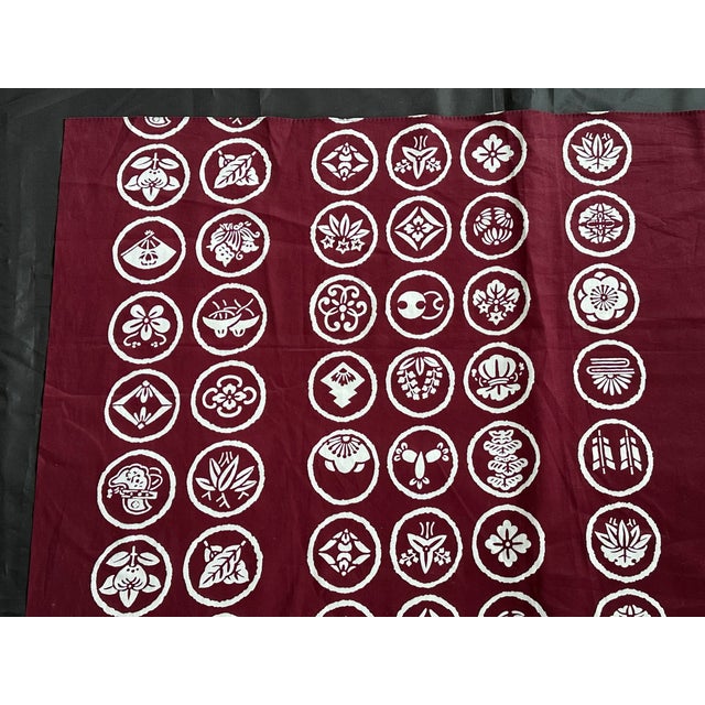 1960s Japanese Furoshiki Cloth Textile Panel For Sale - Image 5 of 12